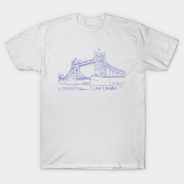 I Love London T-Shirt by SM Shirts